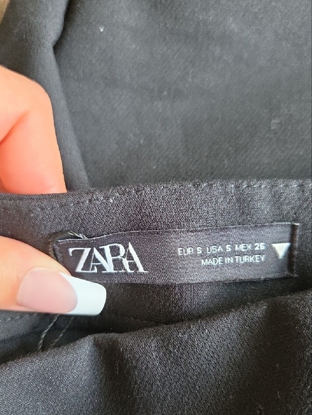 Zara Black Wrap-Front Women's Skort Size Small - Picture 5 of 7